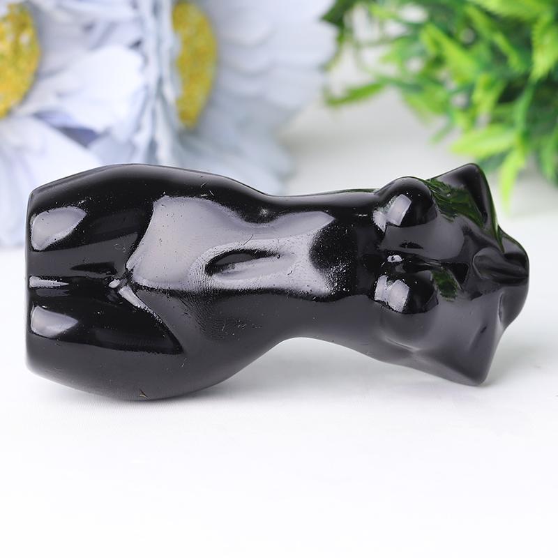 3" Black Obsidian Crystal Model Carvings Best Crystal Wholesalers
