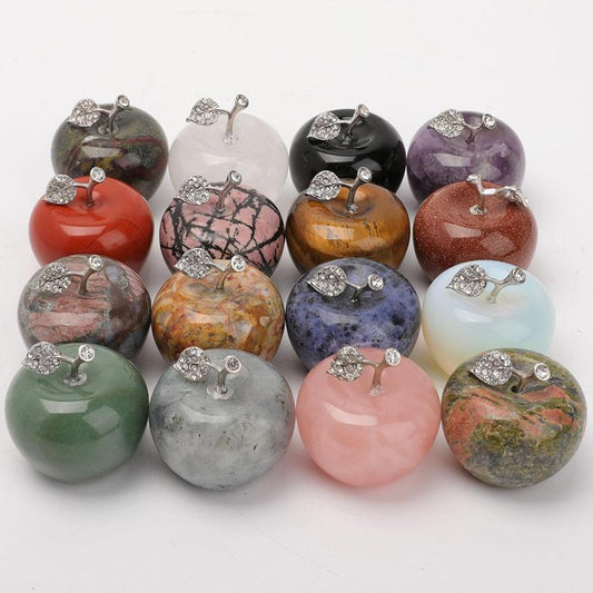 2" Crystal Apple Carvings Best Crystal Wholesalers
