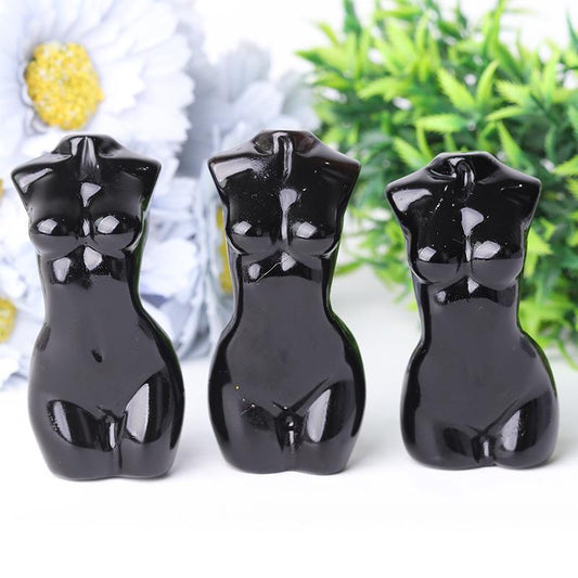 3" Black Obsidian Crystal Model Carvings Best Crystal Wholesalers