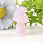 2" Pink Opalite Smurfs Crystal Carvings Cartoon BulkBest Crystal Wholesalers