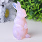 3.3" Pink Opalite Rabbit Crystal Carvings Best Crystal Wholesalers