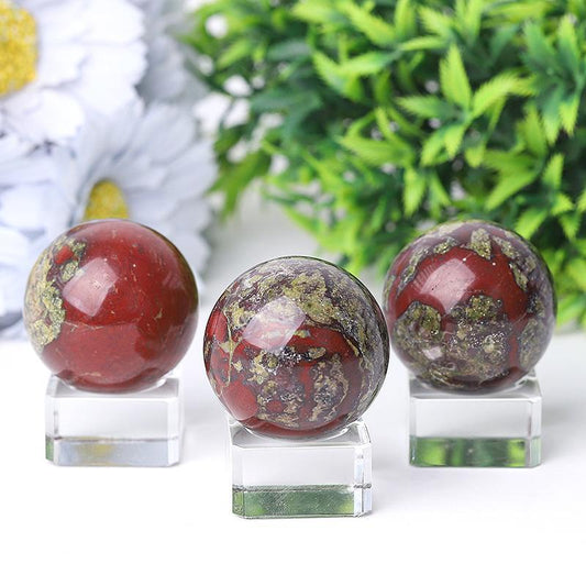 1.5" Dragon Blood Stone Crystal Sphere Best Crystal Wholesalers