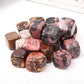 0.1kg Rhodonite Cubes Bag bulk tumbled stone Best Crystal Wholesalers