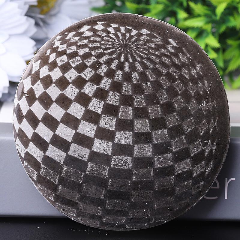 4" Selenite Plate with Print Bulk Best Crystal Wholesalers