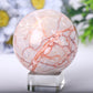 2.5"-4.5" Red Line Sphere Best Crystal Wholesalers
