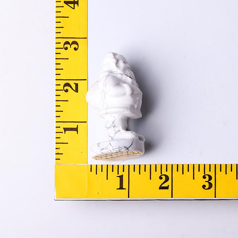 2" Howlite Santa Claus Crystal Carvings for Christmas Best Crystal Wholesalers