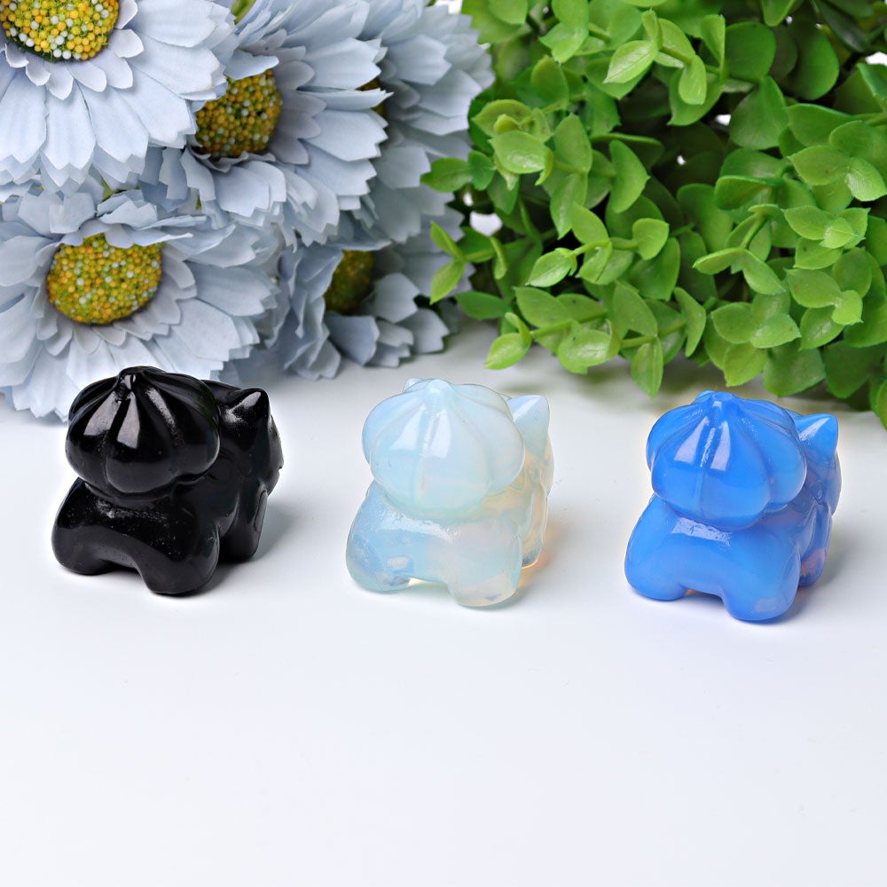 1.8" Bulbasaur Crystal Carvings Cartoon Bulk Best Crystal Wholesalers