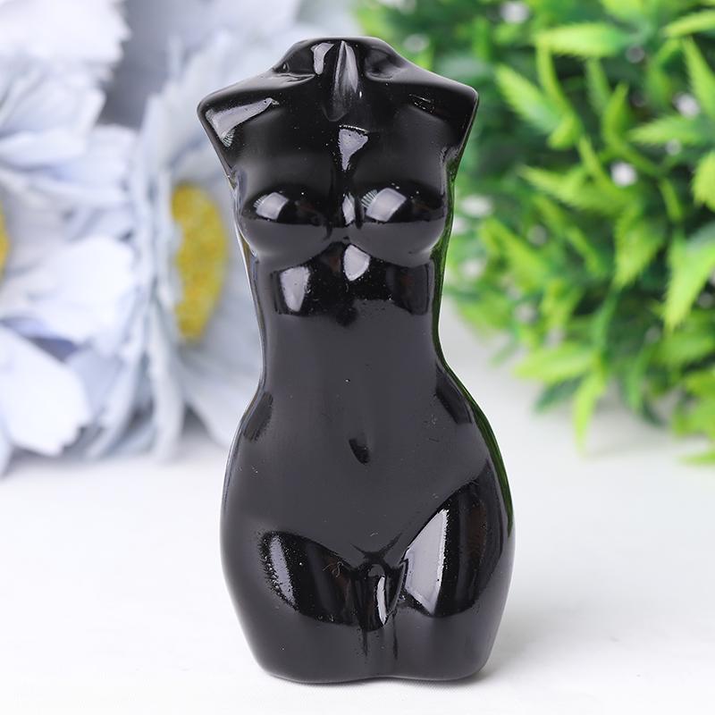 3" Black Obsidian Crystal Model Carvings Best Crystal Wholesalers