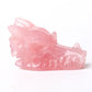 Rose Quartz Dragon Head Carving for Decoration Best Crystal Wholesalers
