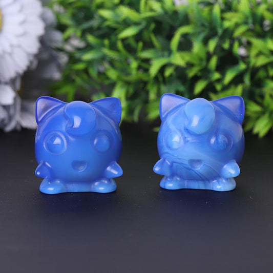 2" Blue Opalite Crystal Jigglypuff Carvings Best Crystal Wholesalers
