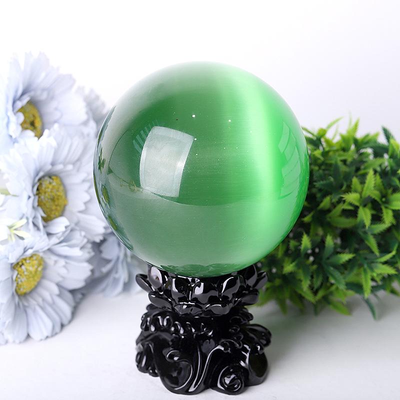 95mm Cat Eye Crystal Spheres Best Crystal Wholesalers