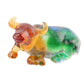 Handmade Colored Glaze Liuli Buffalo Crystal Carvings Best Crystal Wholesalers