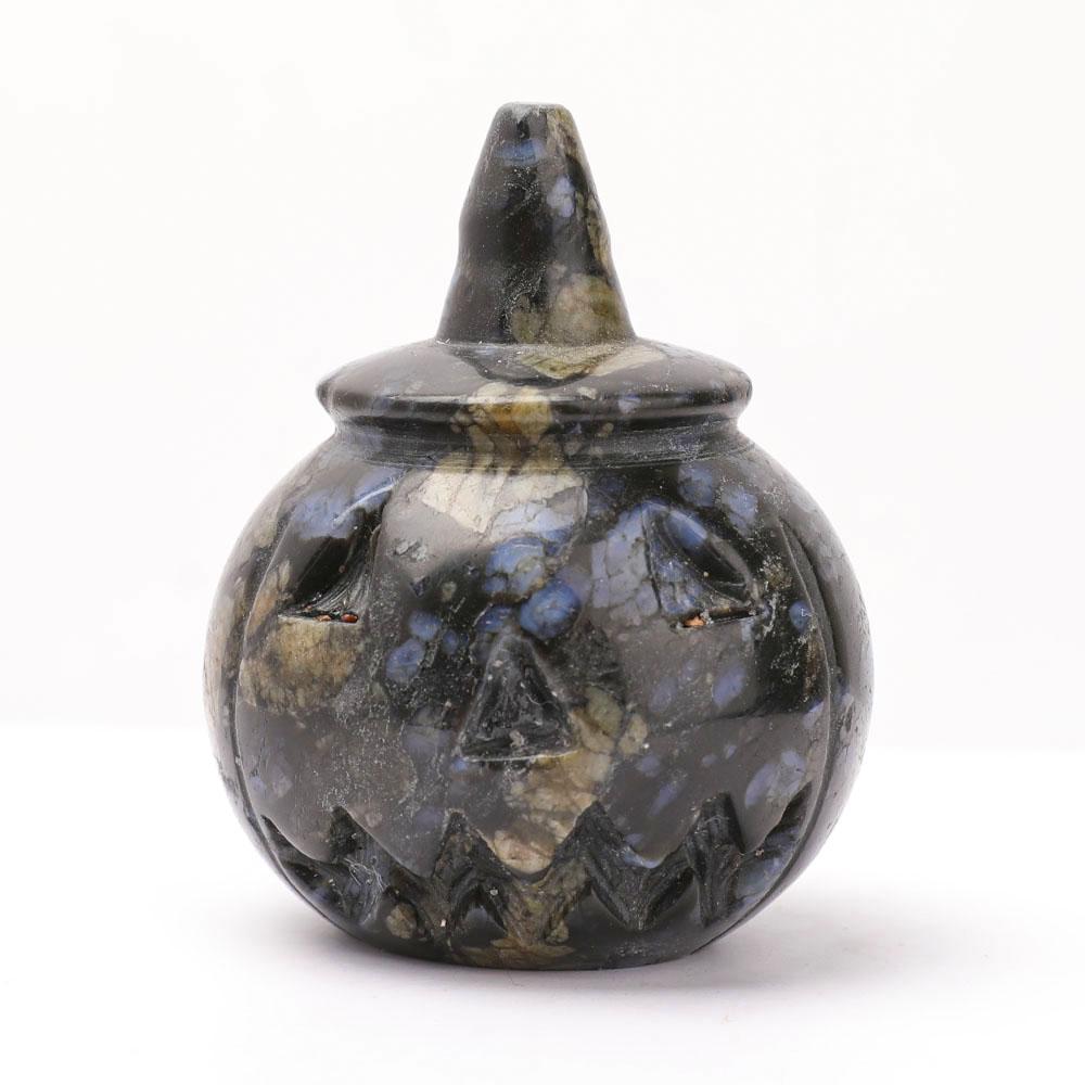 Hand Carved Pumpkin for Halloween Decor