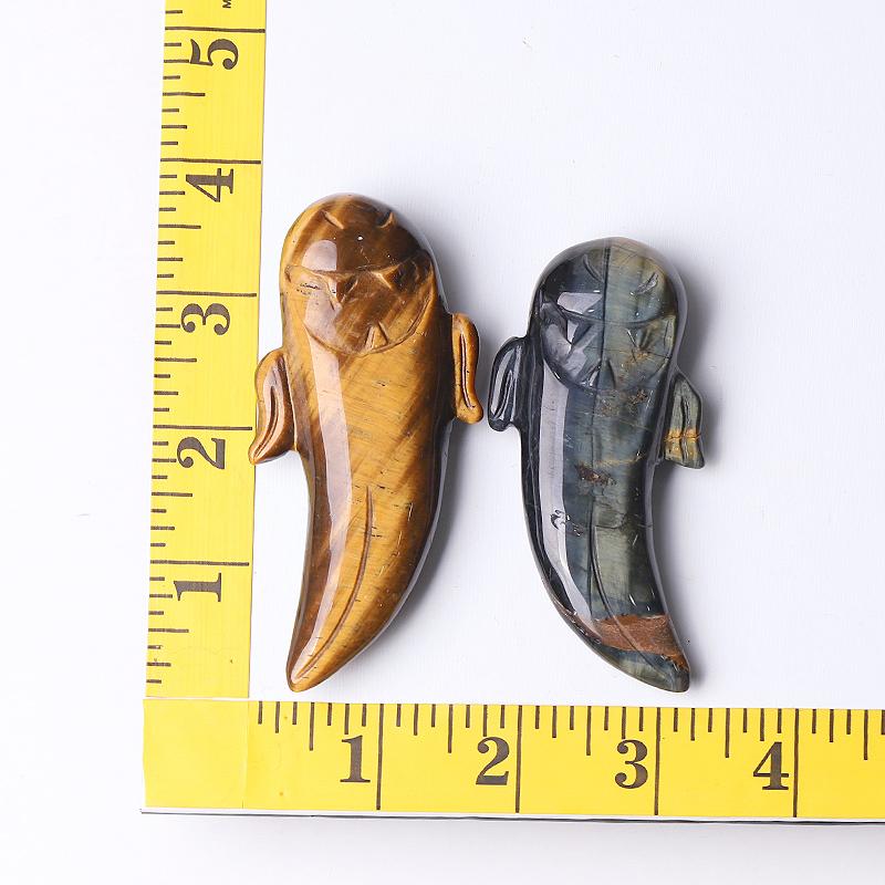 3" Tiger Eye Ghost Crystal Carvings for Halloween Best Crystal Wholesalers