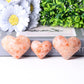 1.8"-2.5" Golden Strawberry Quartz Heart Shape Crystal Carvings Best Crystal Wholesalers
