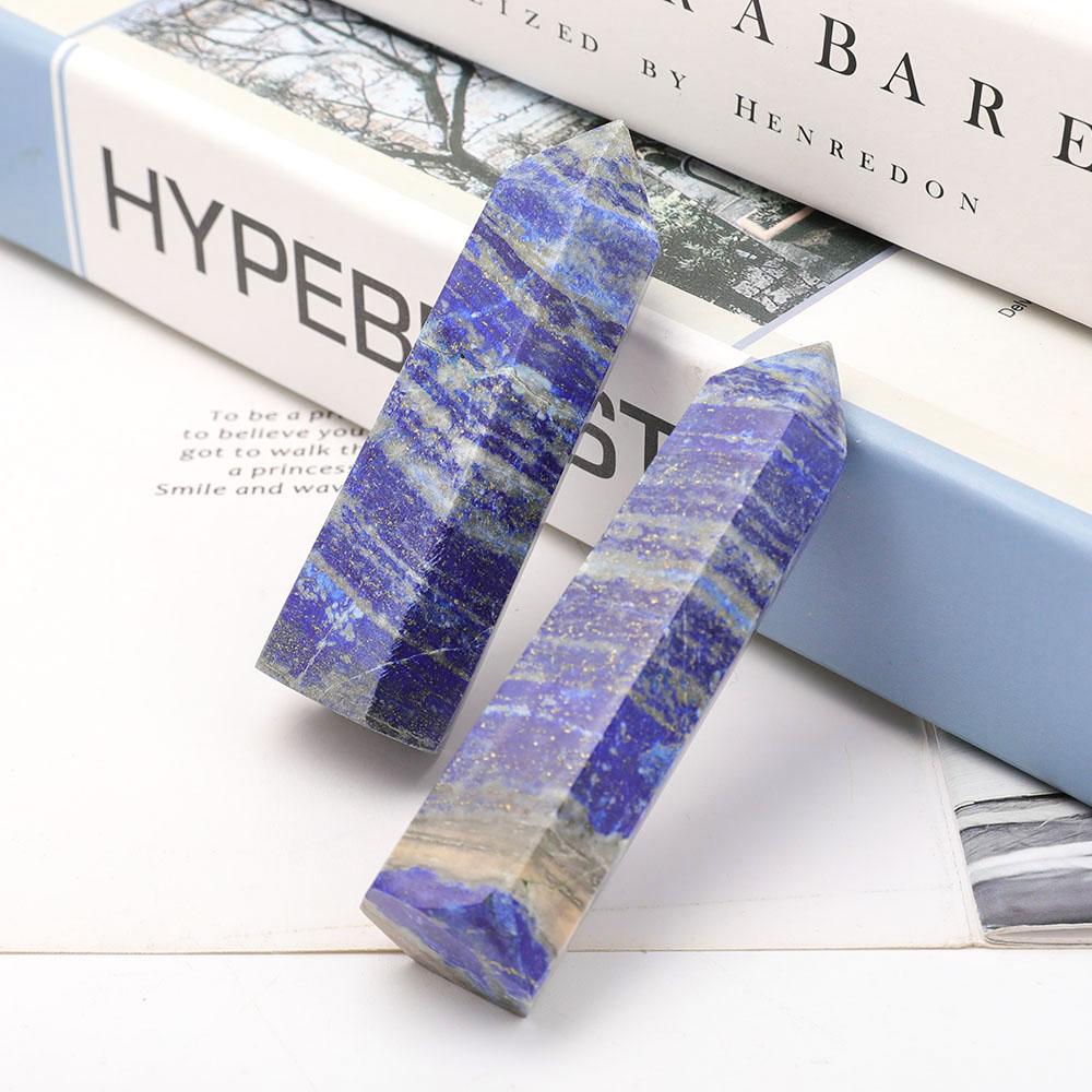 Set of 2 Lapis Towers Points Bulk Best Crystal Wholesalers