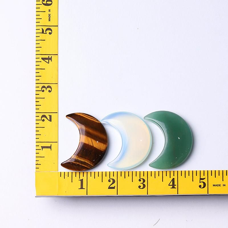 2“ Natural Crystal Moon Carvings Best Crystal Wholesalers