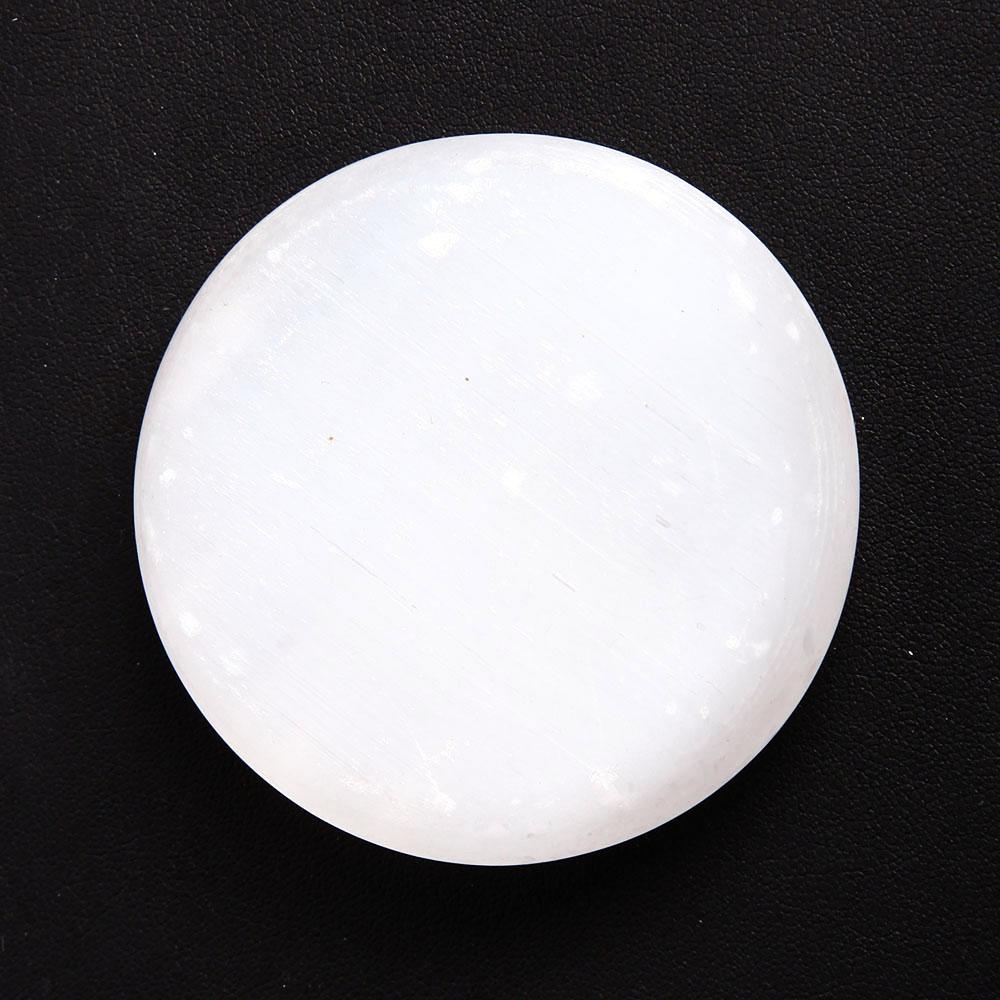 65.5mm Laser Carving Selenite Palm Stone Bulk Best Crystal Wholesalers