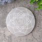 4" Selenite Coaster with Printing Best Crystal Wholesalers