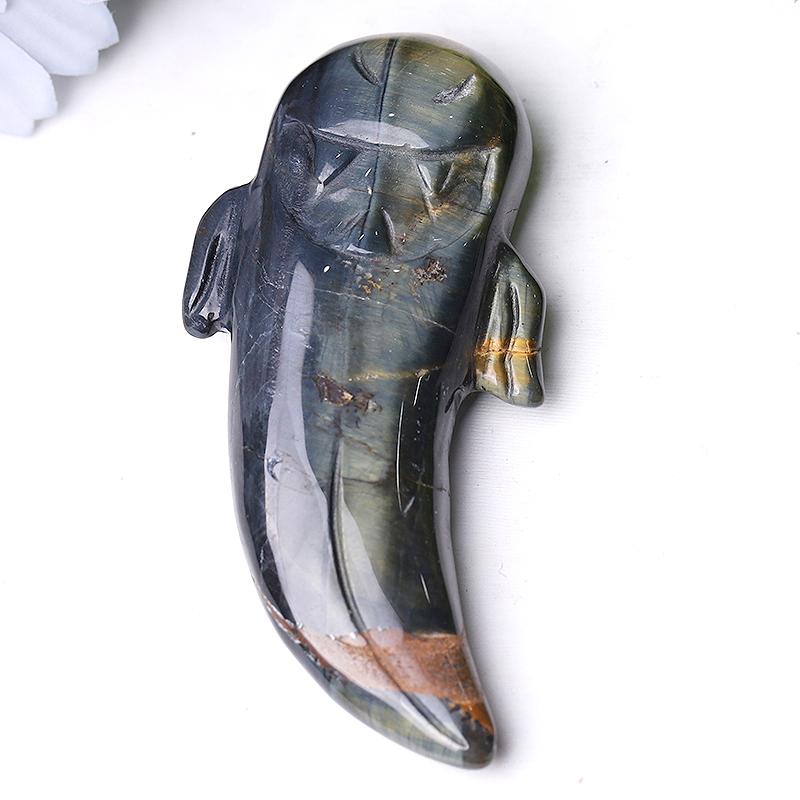 3" Tiger Eye Ghost Crystal Carvings for Halloween Best Crystal Wholesalers