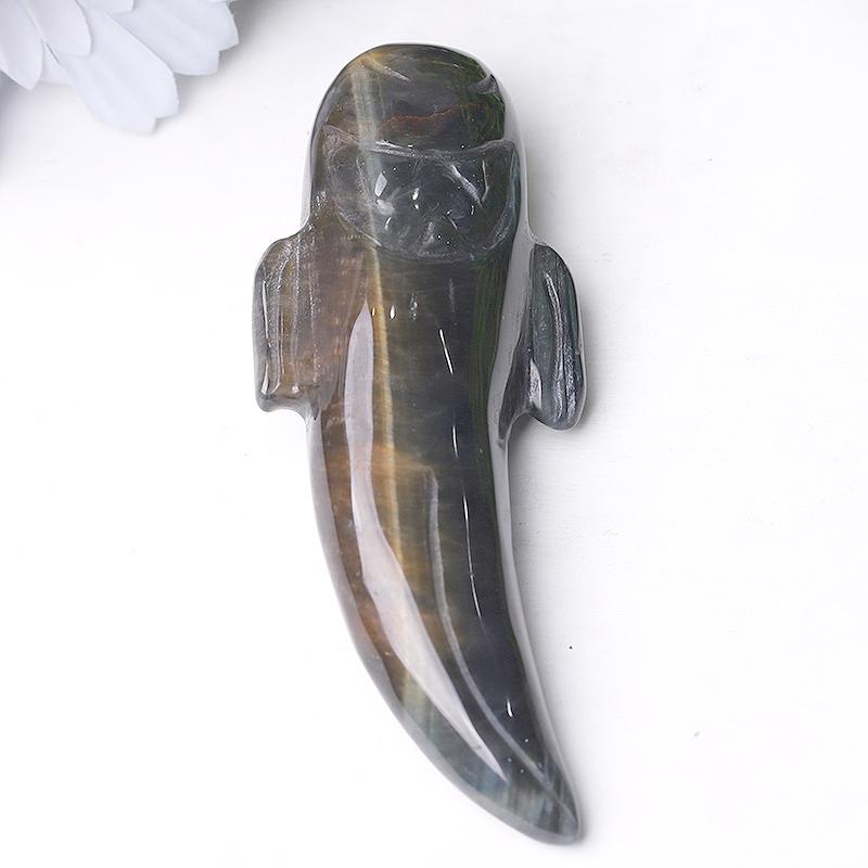 3" Tiger Eye Ghost Crystal Carvings for Halloween Best Crystal Wholesalers