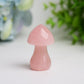 2.0" Rose Quartz Mushroom Crystal Carving Plants Bulk Crystal wholesale suppliers