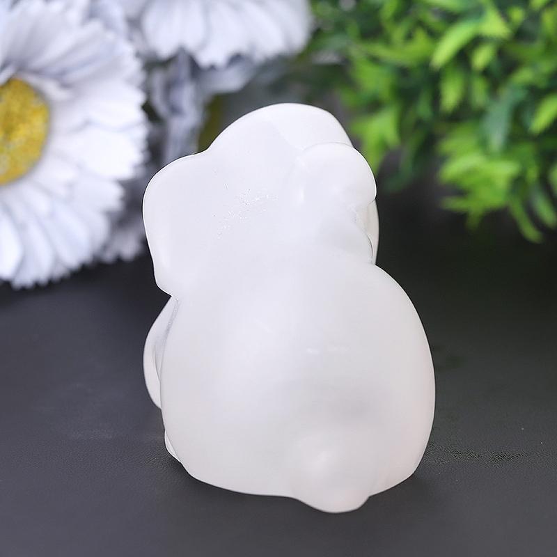 4" Rabbit Selenite Carvings Bulk Best Crystal Wholesalers