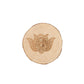 Wooden Coaster 8-10cm