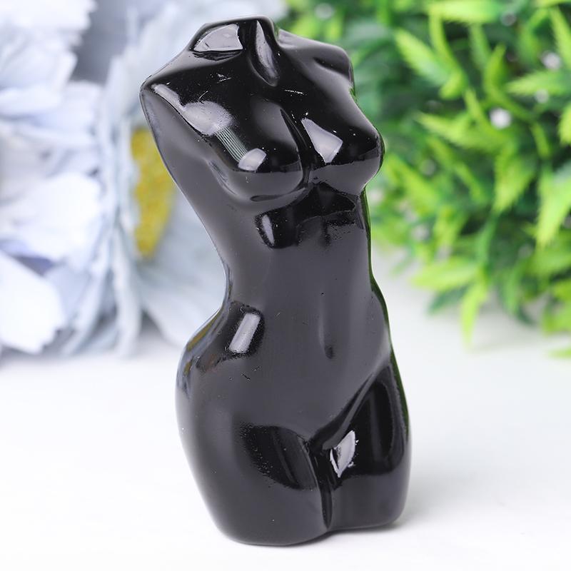 3" Black Obsidian Crystal Model Carvings Best Crystal Wholesalers