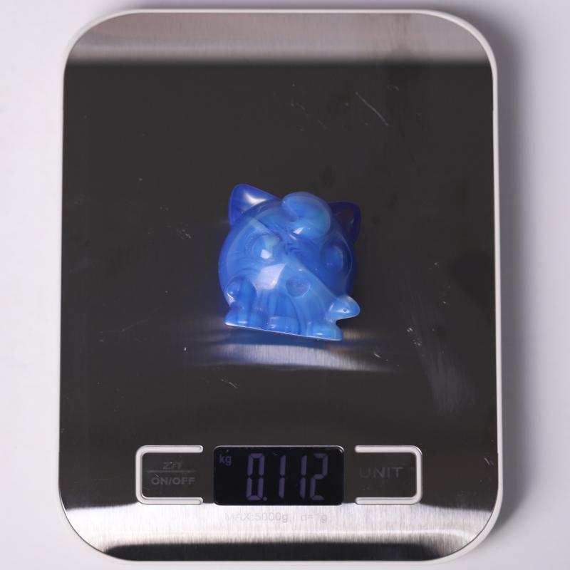 2" Blue Opalite Crystal Jigglypuff Carvings Best Crystal Wholesalers