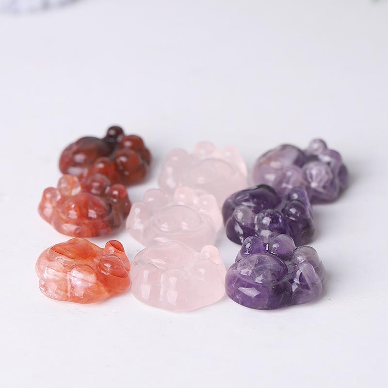 1" Cat Paw Crystal Carvings Animal Bulk Best Crystal Wholesalers