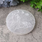 4" Selenite Coaster with Printing Best Crystal Wholesalers