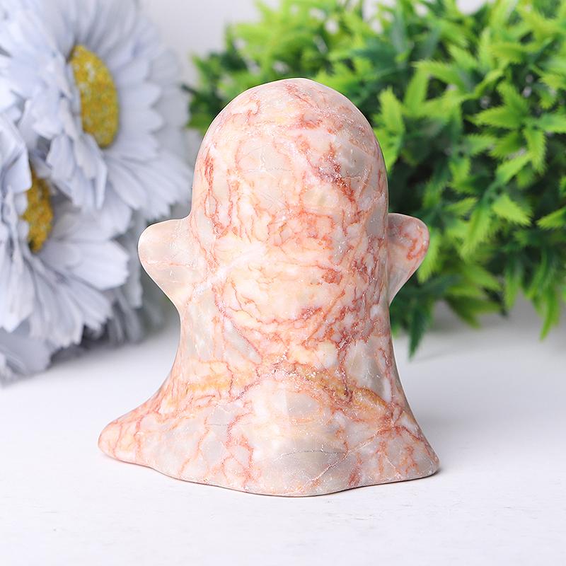 3.4" Red Line Ghost Crystal Carvings for Halloween Best Crystal Wholesalers