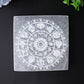 3.8" Square Selenite Coaster with Printing Best Crystal Wholesalers