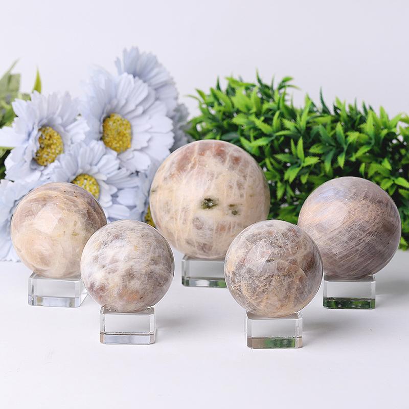 2"-4" Moonstone Crystal Sphere Best Crystal Wholesalers
