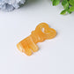 2.3" Orange Calcite Heart Key Crystal Carvings Model Bulk Best Crystal Wholesalers