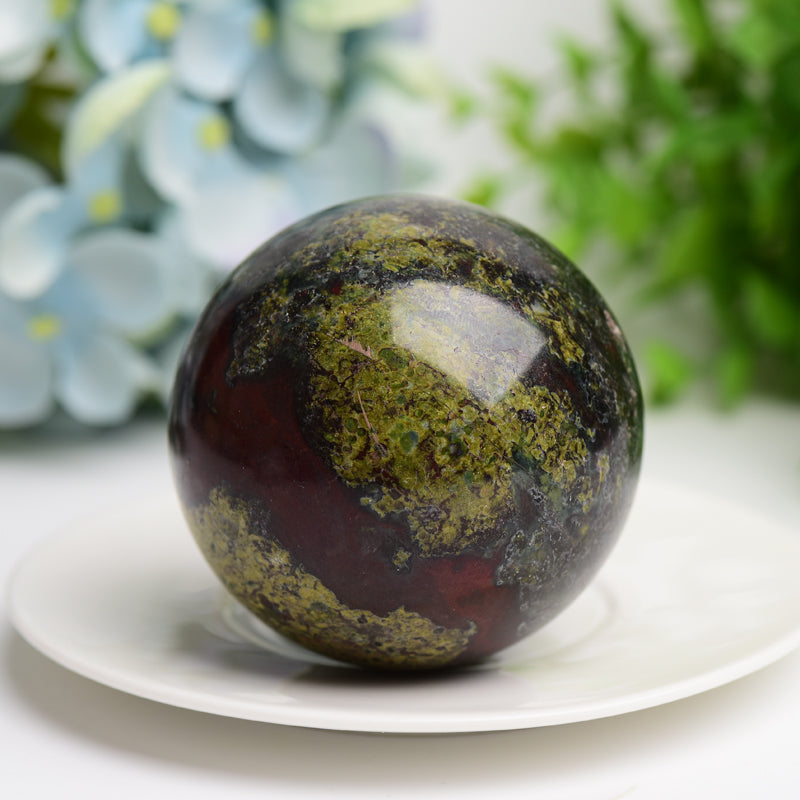 2.0"-3.0" Dragon Blood Stone Crystal Sphere Bulk Crystal wholesale suppliers