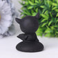 2" Black Obsidian Crystal Carvings Cartoon Bulk Best Crystal Wholesalers