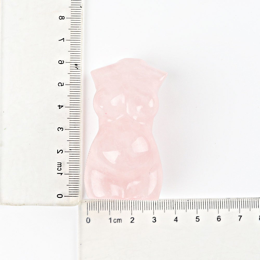 2.5" Rose Quartz Pregnant Crystal Carvings Best Crystal Wholesalers