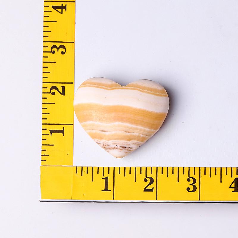 2" Yellow Calcite Heart Shape Crystal Carvings Best Crystal Wholesalers