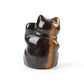 2" Tiger Eye Crystal Carving Lucky Cat Animal Bulk Best Crystal Wholesalers