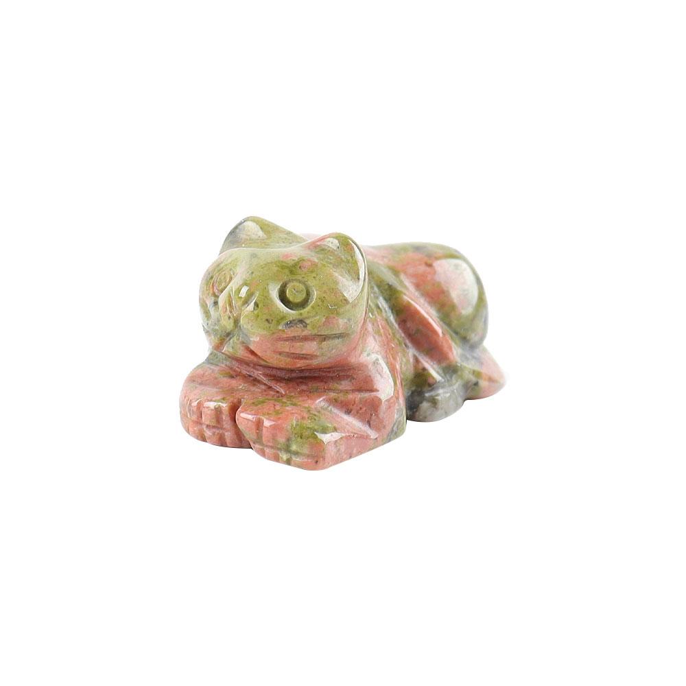 Unakite Crystal Carving Cat Animal BulkBest Crystal Wholesalers