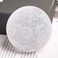 65.5mm Laser Carving Selenite Palm Stone Bulk Best Crystal Wholesalers