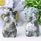 3" Moss Agate Crystal Model Carvings Best Crystal Wholesalers