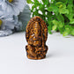 1.9" Tiger's Eye Ganesha Crystal Carving Best Crystal Wholesalers