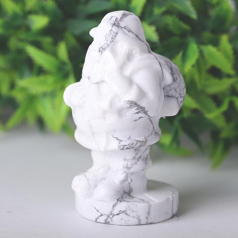 2" Howlite Santa Claus Crystal Carvings for Christmas Best Crystal Wholesalers