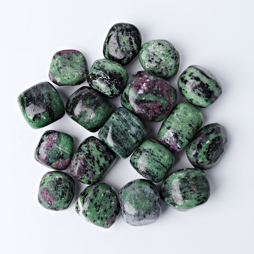 Ruby Bulku 0.1kg Ruby in Zoisite Crystal bulk tumbled stone Crystal wholesale ...