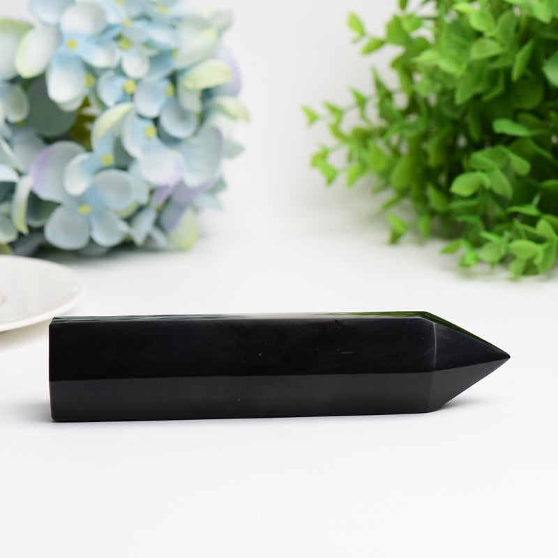 6.0"-8.0" Black Tourmaline Crystal Tower Bulk Crystal wholesale suppliers