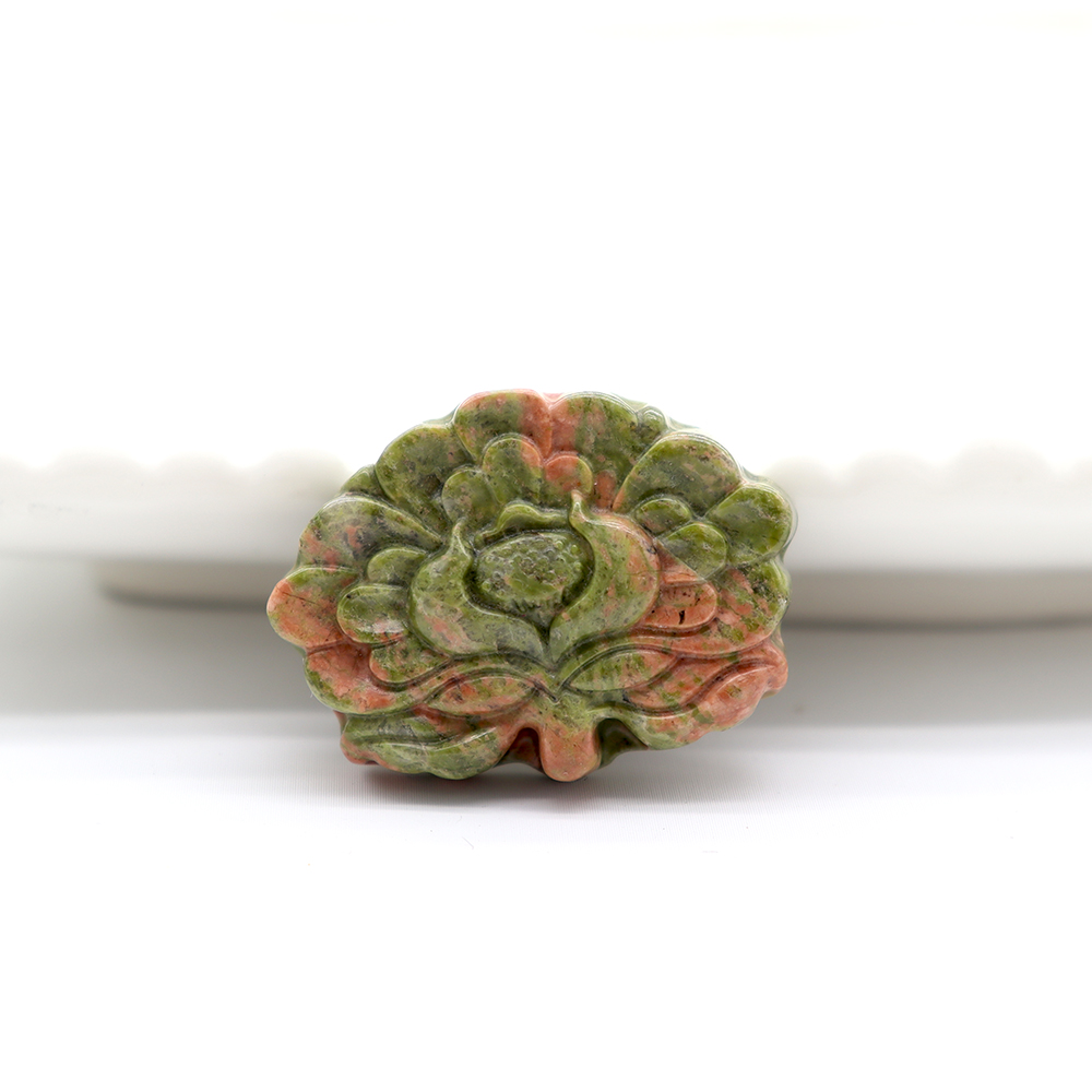 Hand Carved Unakite Crystal Flowers Plants Bulk Best Crystal Wholesalers