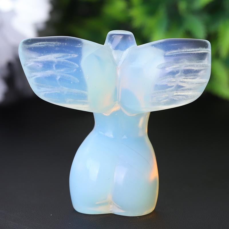 2" Crystal Model with Wings Crystal Carvings Model Bulk Best Crystal Wholesalers